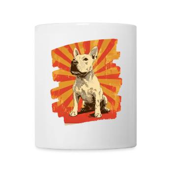Bullterrier Kampfhund Hunderasse - Tasse - Weiß - Vorne