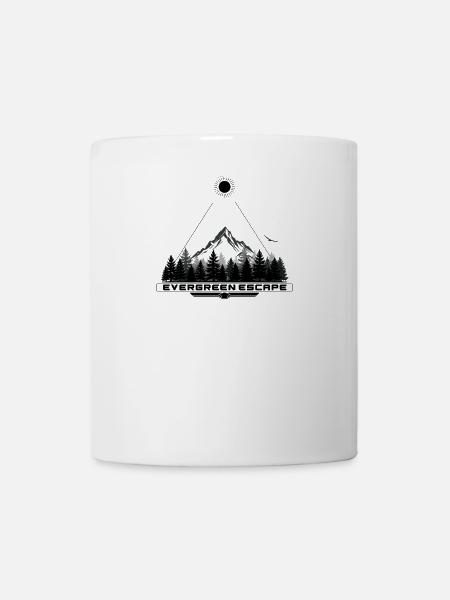 Evergreen Escape Mountain Peak - Tasse - Weiß