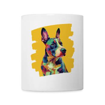 Bullterrier Kampfhund Hunderasse - Tasse - Weiß - Vorne