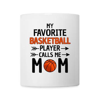 Fière maman de basket-ball - Mug blanc - blanc - Devant