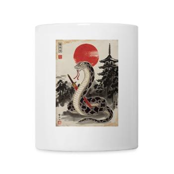 Samurai - Tasse - Weiß - Vorne