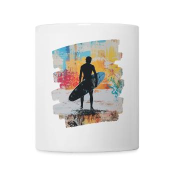 Surfeur Surf Planche de surf Surf - Mug blanc - blanc - Devant