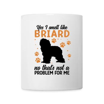 , je sens le Briard Berger de Brie - Mug blanc - blanc - Devant