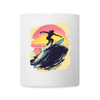 Surfeur Surf Planche de surf Surf - Mug blanc - blanc - Devant