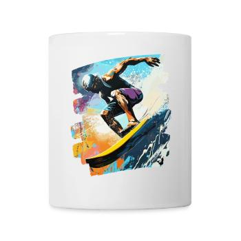 Surfeur Surf Planche de surf Surf - Mug blanc - blanc - Devant