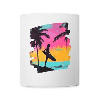 Surfeur Surf Planche de surf Surf - Mug blanc - blanc - Devant