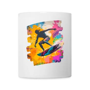 Surfeur Surf Planche de surf Surf - Mug blanc - blanc - Devant