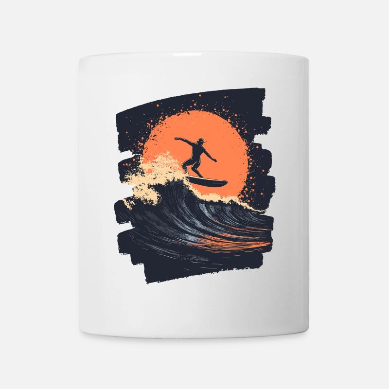 Surfer Surfen Surfbrett Surfing - Tasse - Weiß