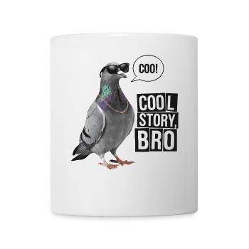Lustige Taube Coole Geschichte Bro Sarkastisch - Tasse - Weiß - Vorne