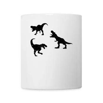 Silhouette Dinosaure T-Rex Dino - Mug blanc - blanc - Devant