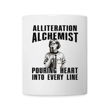 Alliteration Alchemist Poetry Slam - Mug - white - Front