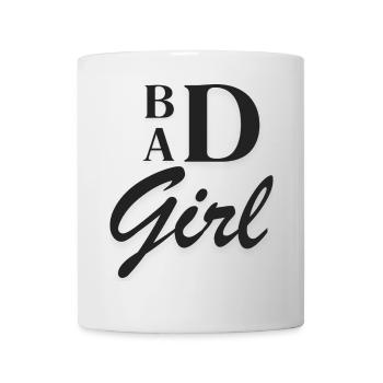 Bad Girl schwarz - Tasse - Weiß - Vorne