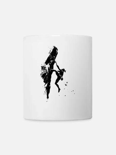 Escalade libre des Alpes : au sommet Limit Sports extrêmes - Mug blanc - blanc