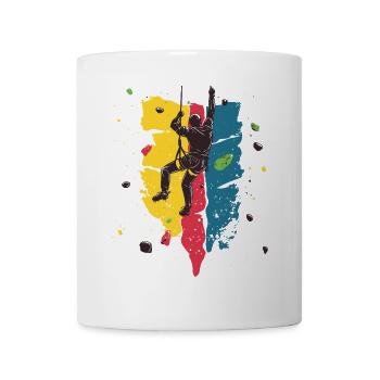 Indoor Klettern: Am Limit in der Kletterhalle - Tasse - Weiß - Vorne