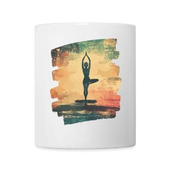 Yoga Namaste Meditation - Tasse - Weiß - Vorne