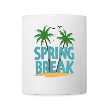 Vacances de printemps Palm Trees Beach - Mug blanc - blanc - Devant