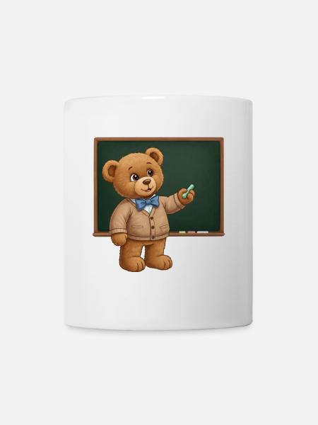 Teddybär Lehrer - Tasse - Weiß
