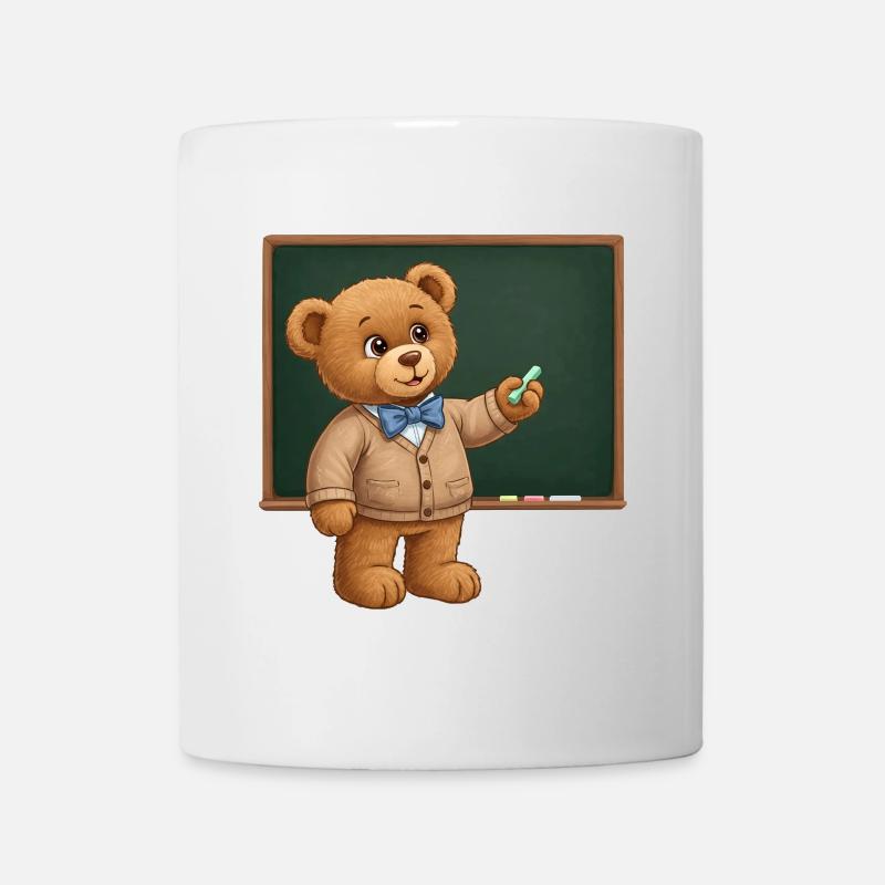 Teddybär Lehrer - Tasse - Weiß