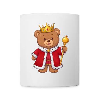 Teddybär König - Tasse - Weiß - Vorne