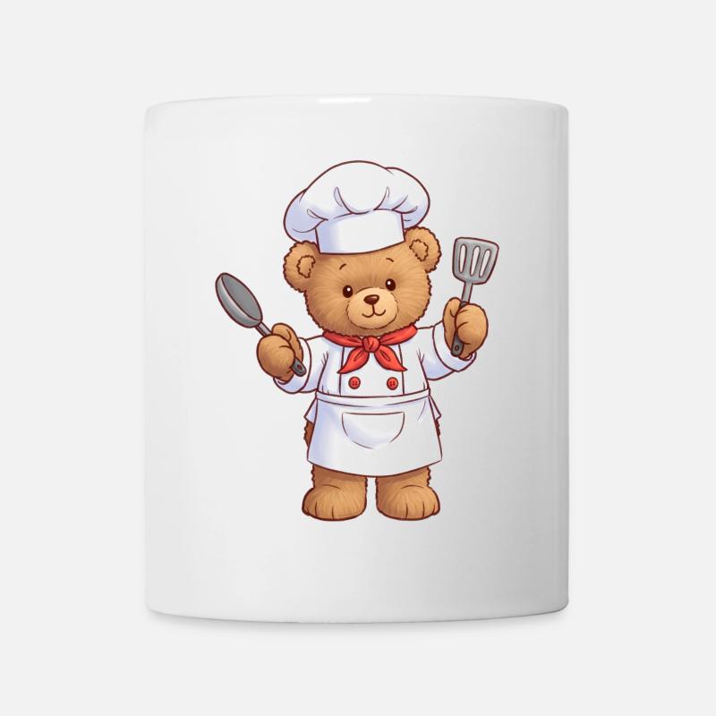 Teddy Bear Cook - Mug - white