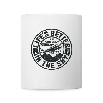 Life is better in the sky - Tasse - Weiß - Vorne