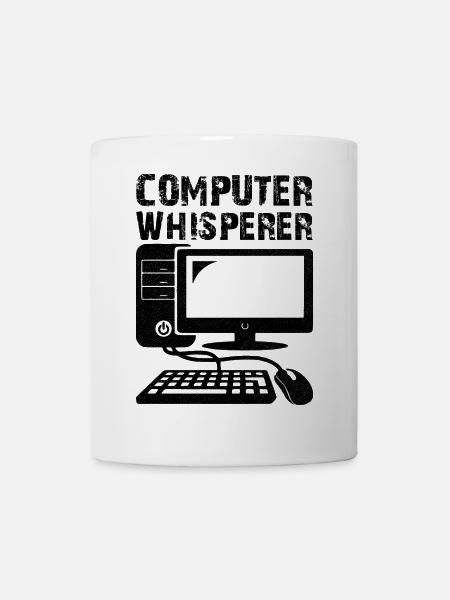 computer whisperer - Tasse - Weiß