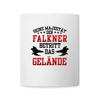 Falconer enters the area Falconry falconry - Mug - white - Front