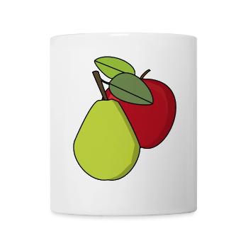 Fruit, Fruits, Apple, Pear - Mug - white - Front