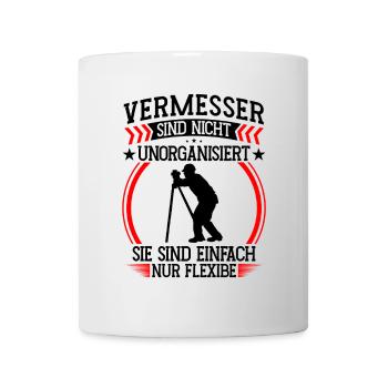 L’arpenteur est un arpenteur-géomètre flexible - Mug blanc - blanc - Devant