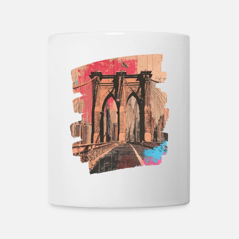Brooklyn Bridge - Tasse - Weiß