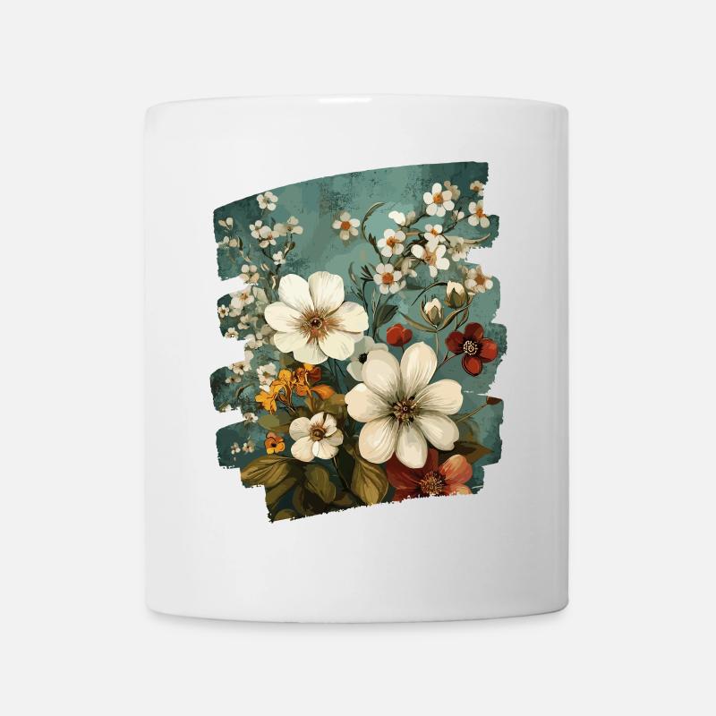 Frühling Frühlingsanfang Blume Blumen - Tasse - Weiß