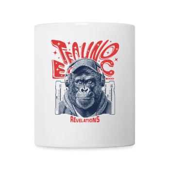 Gorilla Shirt : Des vibrations techno pour les fêtards - Mug blanc - blanc - Devant