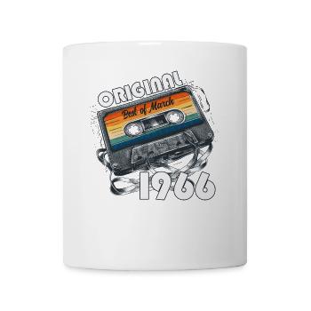 60. Geburtstag Geschenk Mann Kassette März 1966 - Tasse - Weiß - Vorne