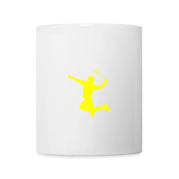 Badminton Player - Tasse - Weiß - Vorne