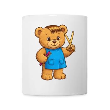 Teddy Bear Hairdresser - Mug - white - Front