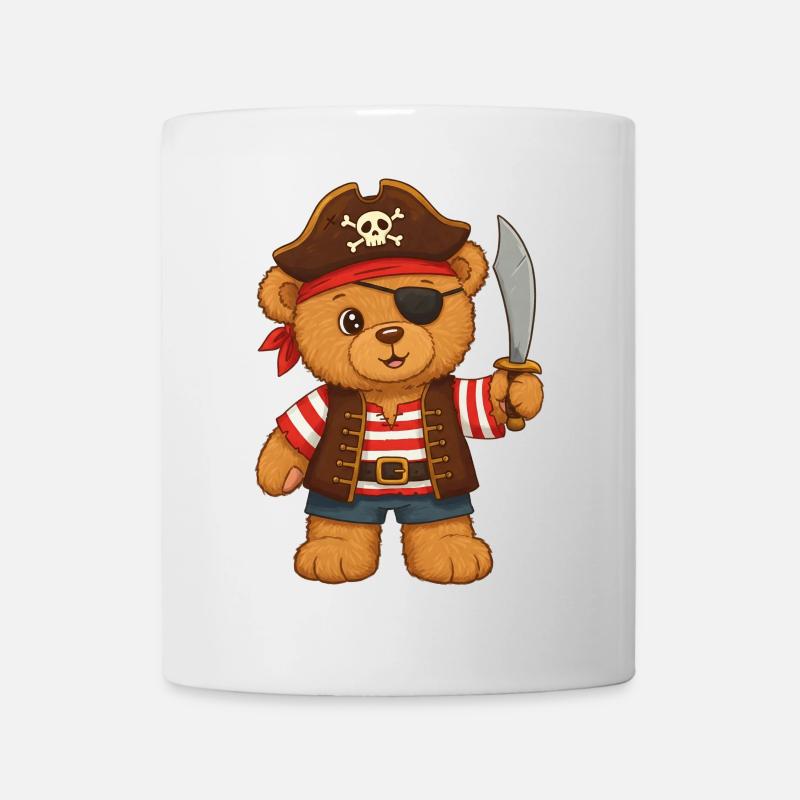 Teddy Bear Pirate - Mug - white