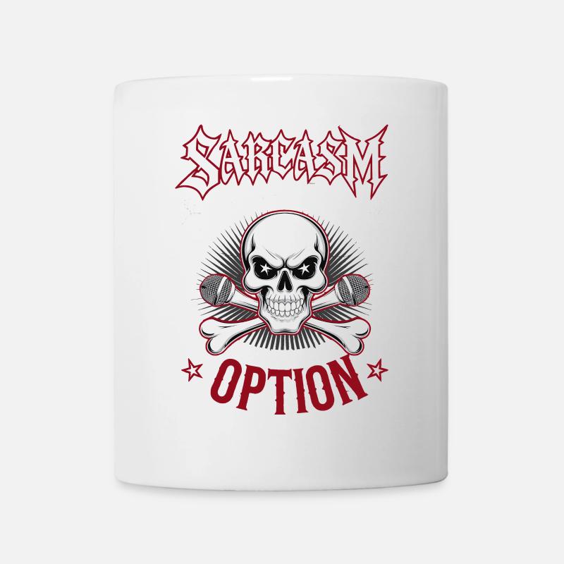 Sarcasme – Le silence n’est pas toujours une option - Mug blanc - blanc