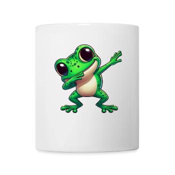 Cooler Frosch Dabbing Trendige Kröte - Tasse - Weiß - Vorne