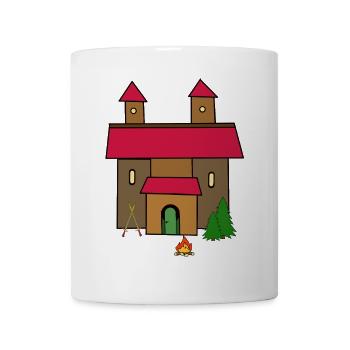 Épée Château Forteresse Médiéval Chevalier Enfant - Mug blanc - blanc - Devant