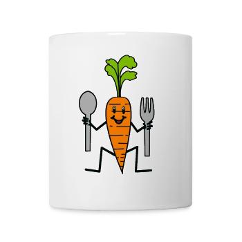 Légumes Cuisine Carottes Navets - Mug blanc - blanc - Devant