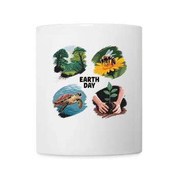 Environmental Protection T-Shirt – Earth Day Motif - Mug - white - Front