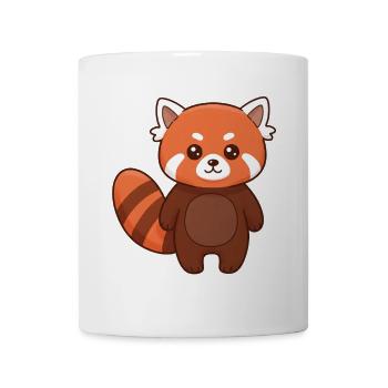 Tier Cartoon roter Panda - Tasse - Weiß - Vorne