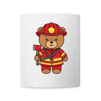 Teddy Bear Firefighter - Mug - white - Front