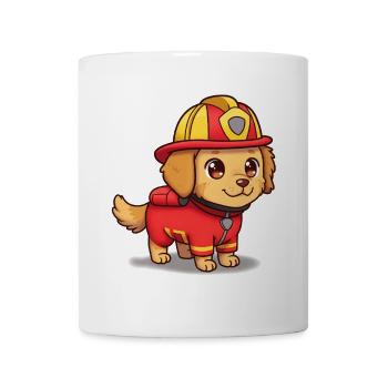 Animal Cartoon Fire Dog - Mug - white - Front
