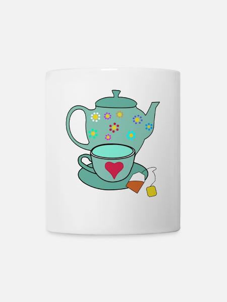 Tee Teekanne Teebeutel Tasse Teetasse - Tasse - Weiß