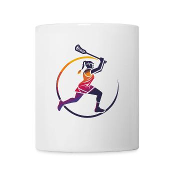 Lacrosse Woman - Mug - white - Front