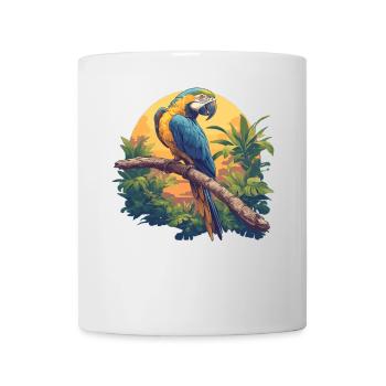 Papageie Papagei - Tasse - Weiß - Vorne