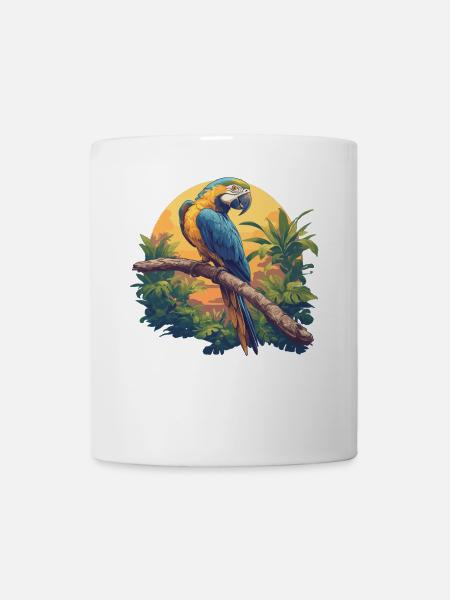 Papageie Papagei - Tasse - Weiß