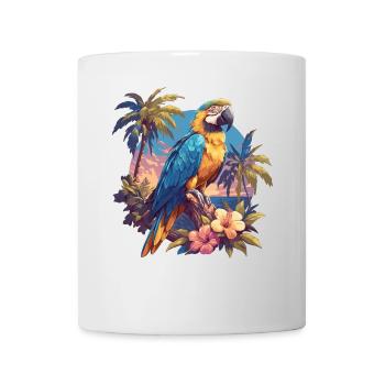 Papageie Papagei - Tasse - Weiß - Vorne