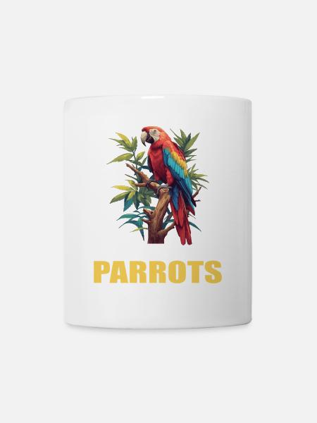 Papageie Papagei - Tasse - Weiß